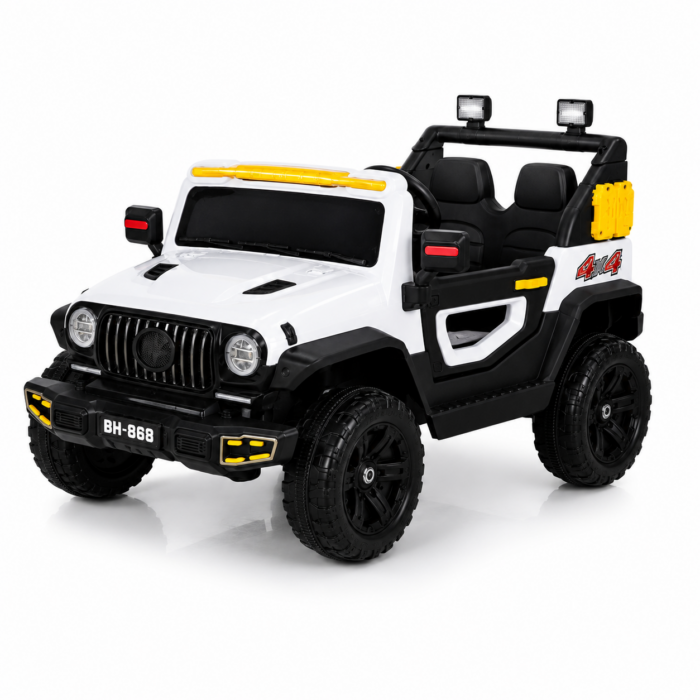 Jeep Eléctrico Infantil 4x4 Premium – Blanco